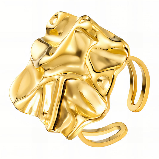 Morphed 18K Gold Plated Steel Ring